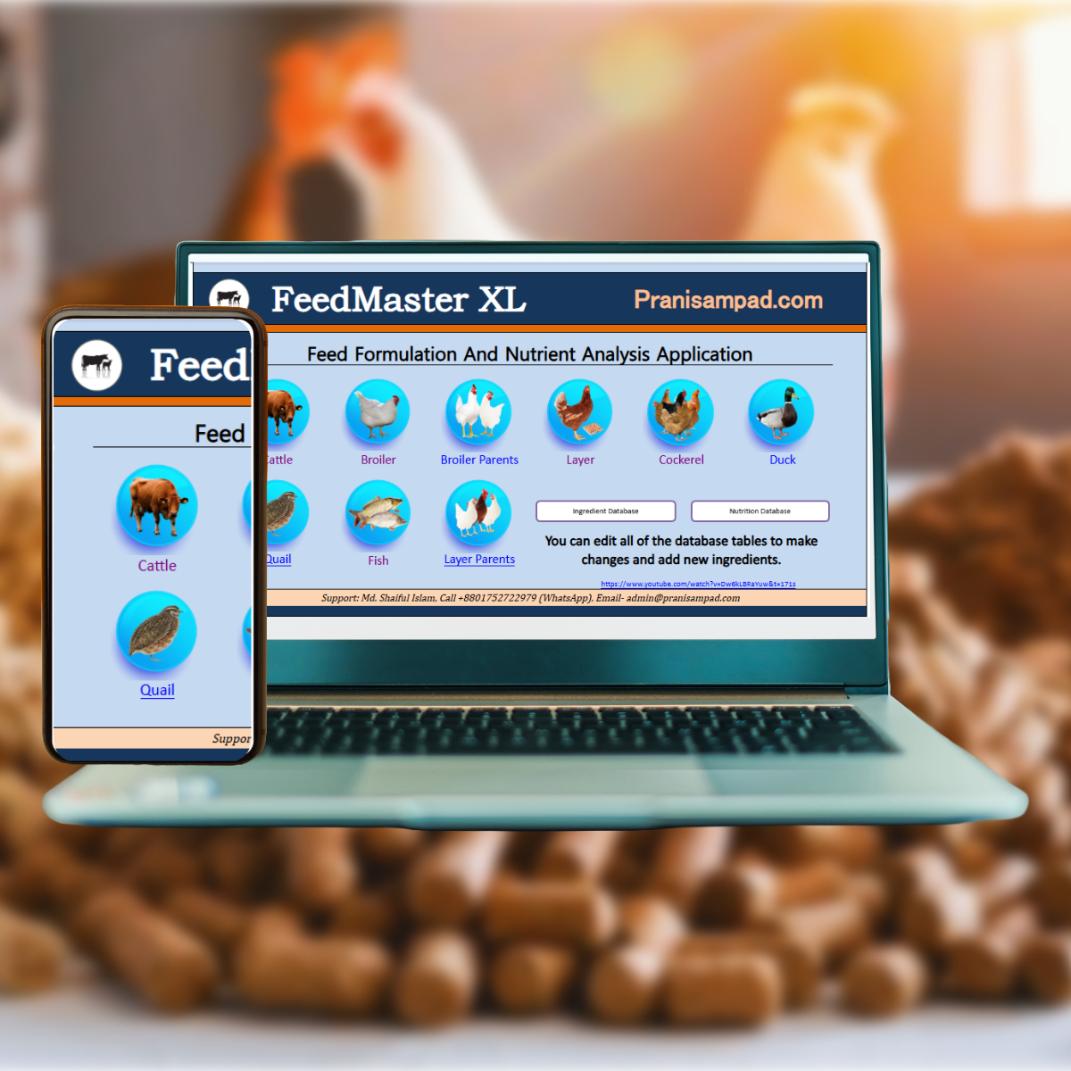 feed formulation excel